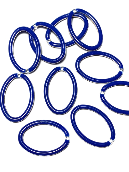 Picture of Candy Oval 22x15mm Navy Blue x1