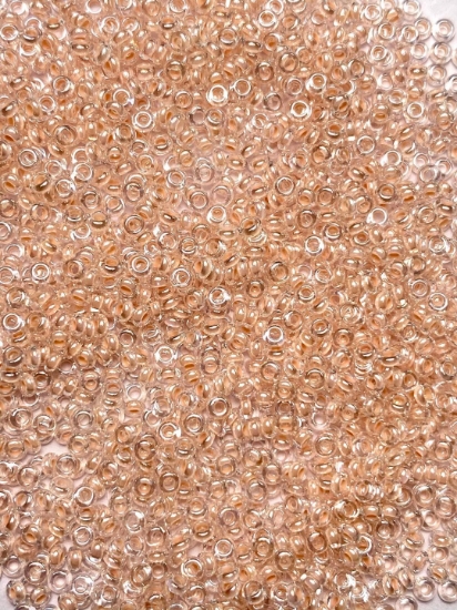 Picture of Toho Demi Round 11/0 1068 Inside-Color Rainbow Crystal/Blush-Lined x10g