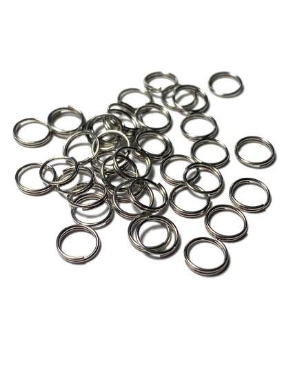 Image de Split Ring 7mm Rhodium Tone x100