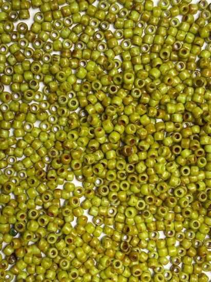 Picture of Toho 11/0 Y310F HYBRID Frosted Sour Apple Picasso x25g