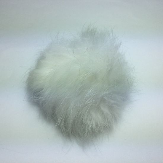 Picture of Fluff ball with elastic loop 60mm White x1