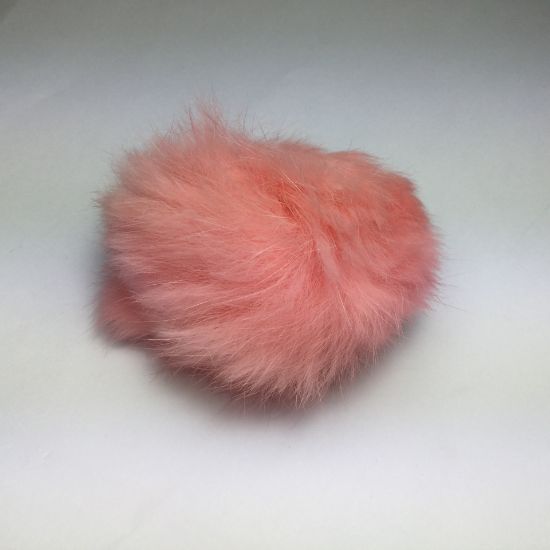 Picture of Pluizenbol met elastisch lusje, licht roze , 60mm.
