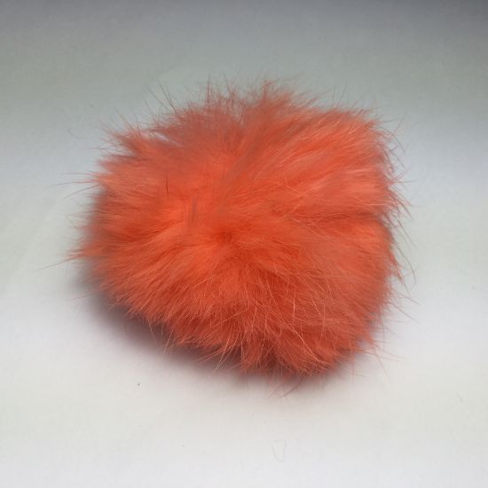 Picture of Fluff ball with elastic loop 60mm Salmon Pink x1