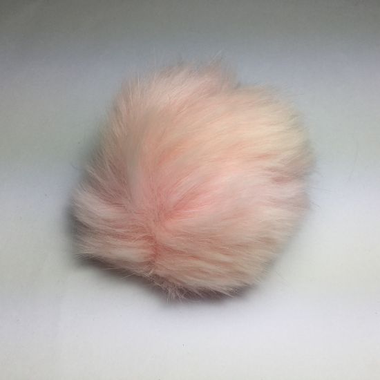 Picture of Fluff ball with elastic loop 60mm Pink x1