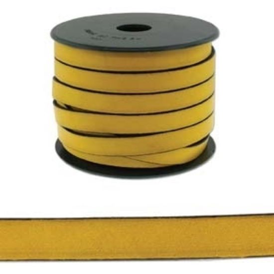Picture of Licorice Flat Leather 10x2mm Yellow x10cm