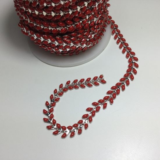 Picture of Chevron epoxy chain Red x10cm