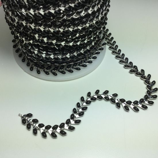 Picture of Chevron epoxy chain Black x10cm