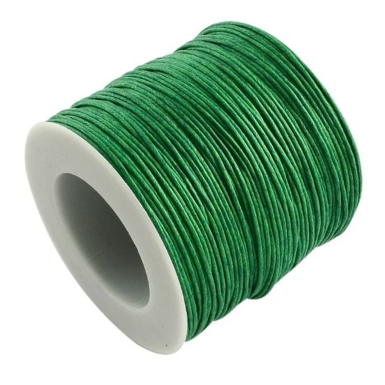 Picture of Cord waxed cotton 1mm Green x92m