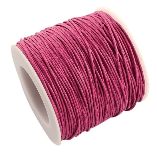Picture of Cord waxed cotton lila 1mm x92m