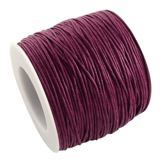 Picture of Cord waxed cotton eggplant 1mm x92m