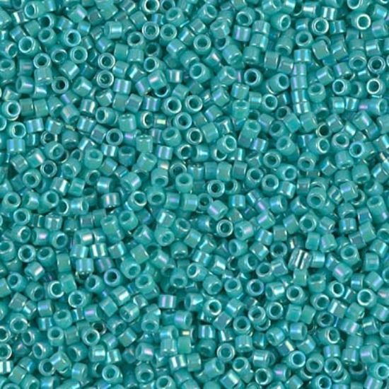 Picture of Miyuki Delica 11/0 DB166 Opaque Turquoise AB x10g