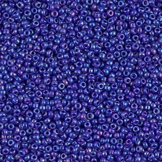 Picture of Miyuki Seed Beads 15/0 484 Opaque Royal Blue AB x10g
