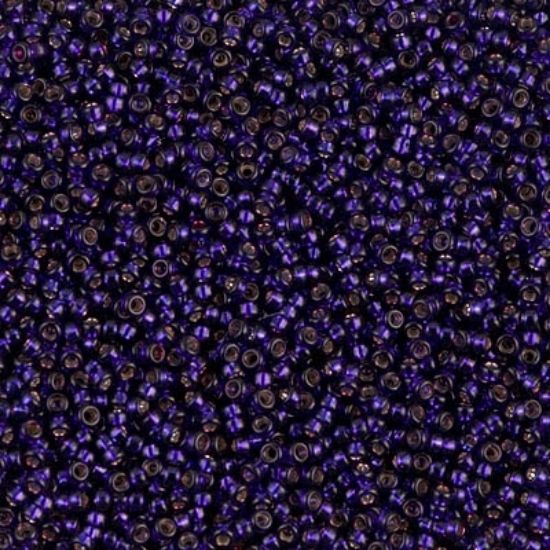 Picture of Miyuki Seed Beads 15/0 1426 Silver Lined Dark Purple x10g