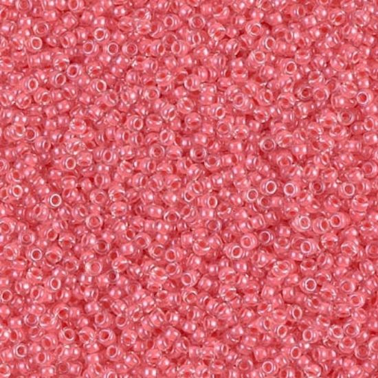 Picture of Miyuki Seed Beads 15/0 204 Coral Lined Crystal x10g