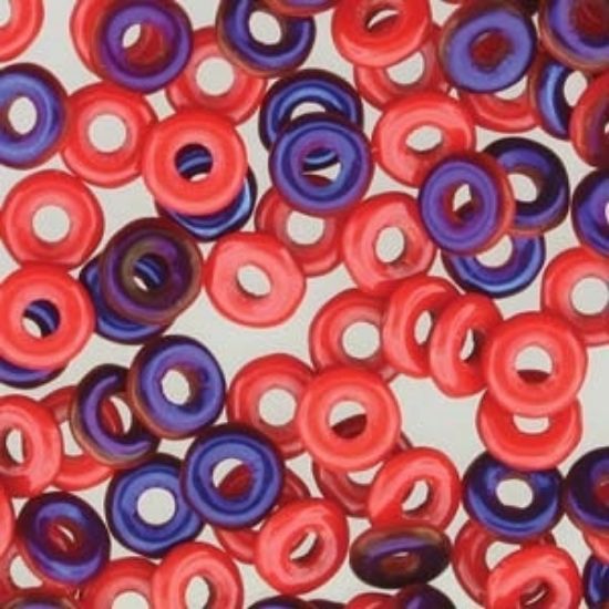 Picture of O Bead 4mm Opaque Red Azuro x5g