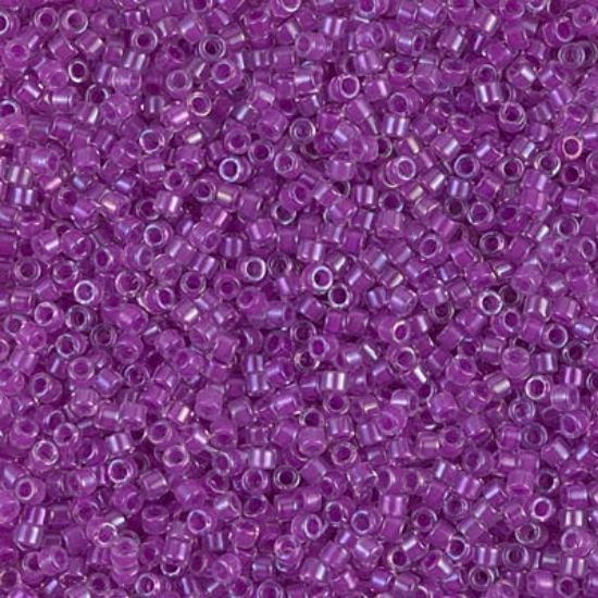 Picture of Miyuki Delica 11/0 DB73 Lined Lilac AB x10g