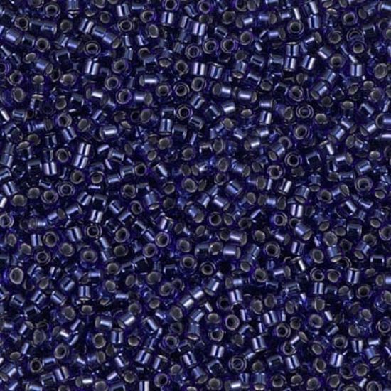 Picture of Miyuki Delica 11/0 DB183 Silver Lined Royal Blue x10g