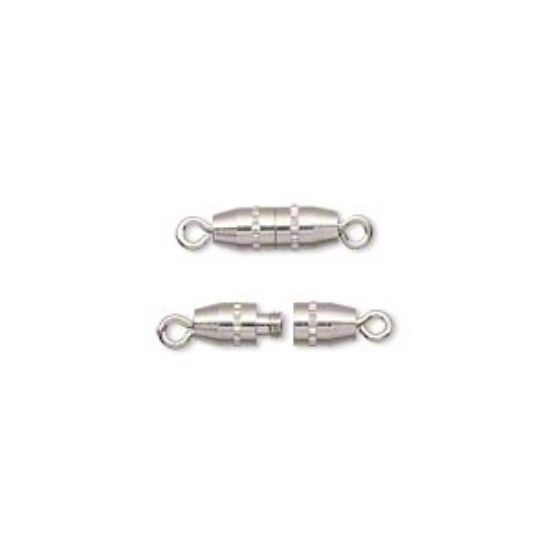 Picture of Clasp torpedo 15x3.5 mm Silver Tone x5