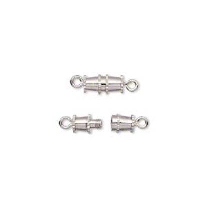 Picture of Clasp Barrel 16x5.5mm Silver Tone x5