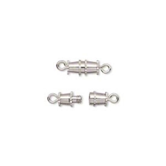 Picture of Clasp Barrel 16x5.5mm Silver Tone x5