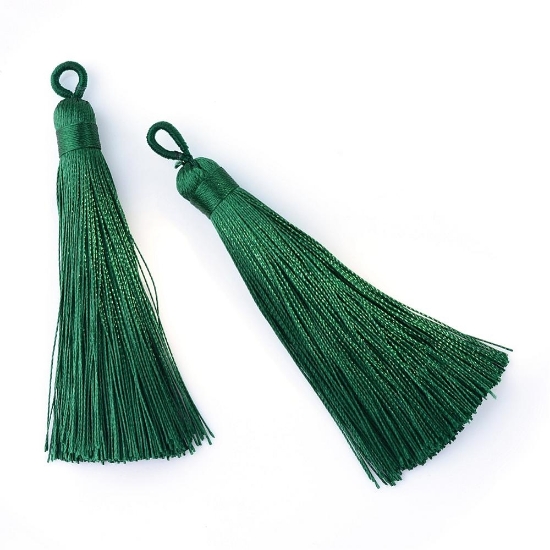 Picture of Tassel 80mm Dark Green x1