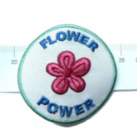 Picture of Iron-on badge, "Flower Power"