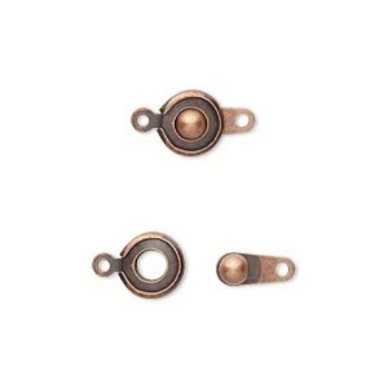 Picture of Ball & Socket Clasp 7.5mm Copper x1