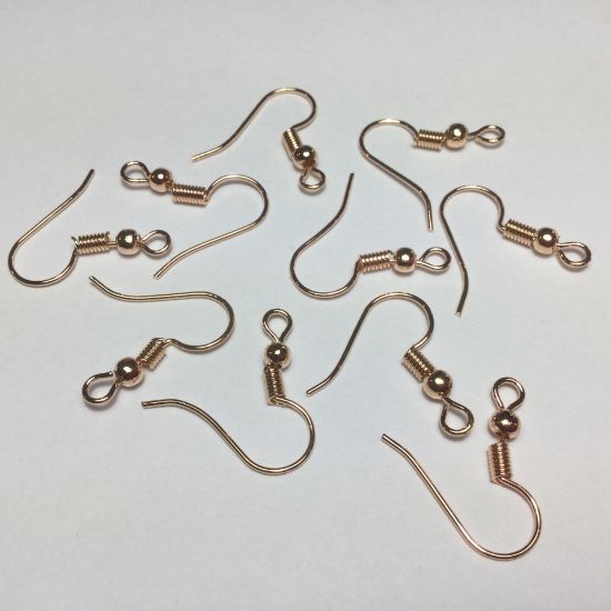 Picture of Ear Wire 21x18mm Rose Gold x50