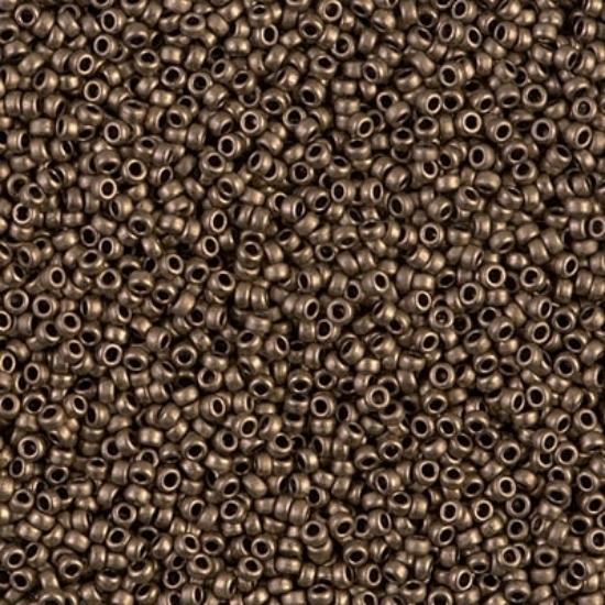 Picture of Miyuki Rocaille 15/0 2006 Mat Metallic Dark Bronze x10g