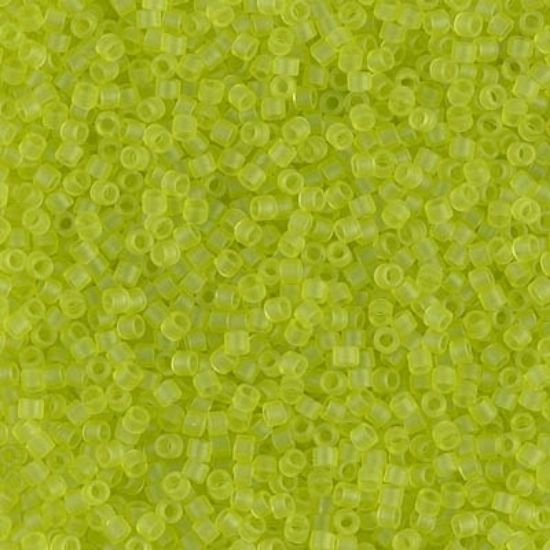 Picture of Miyuki Delica 11/0 DB766 Mat Transparent Chartreuse x10g