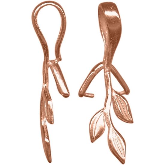Picture of JBB Prong Bail 3 Leaf 34x11x6mm Copper Plated x1