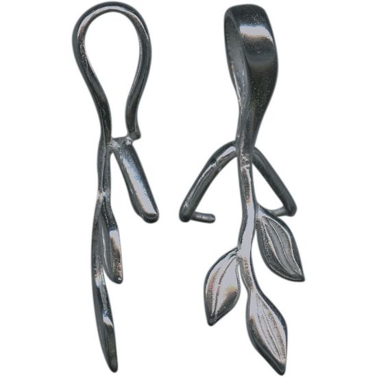 Picture of JBB Prong Bail 3Leaf 34x11x6mm Gunmetal Plated x1