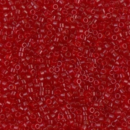 Afbeelding van Miyuki Delica 11/0 DB774 Dyed Semi Mat Transparent Red x10g