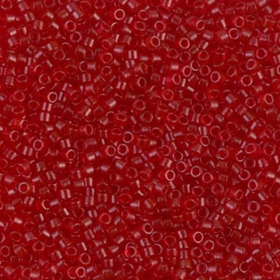 Picture of Miyuki Delica 11/0 DB774 Dyed Semi Mat Transparent Red x10g
