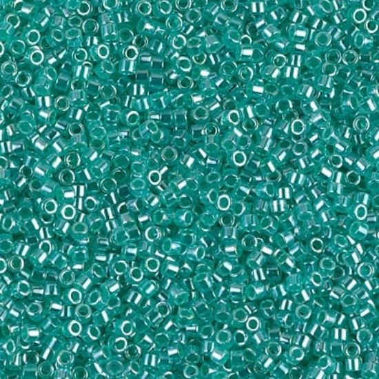 Picture of Miyuki Delica 11/0 DB238 Crystal Luster Green Aqua Lined x10g