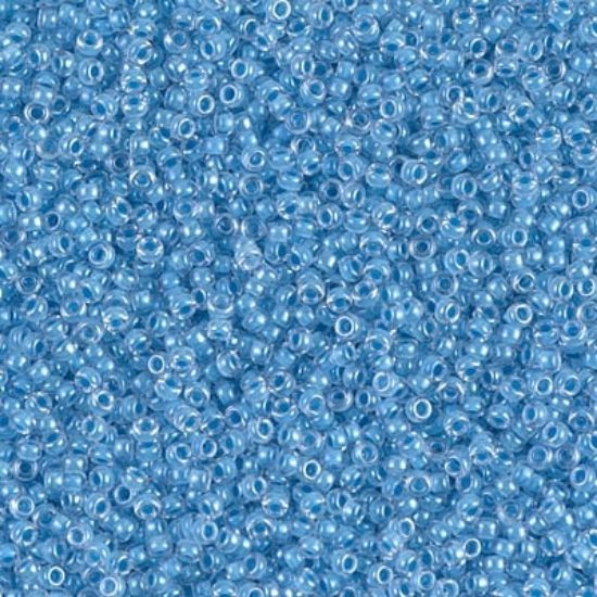 Picture of Miyuki Seed Beads 15/0 221 Sky Blue Lined Crystal x10g