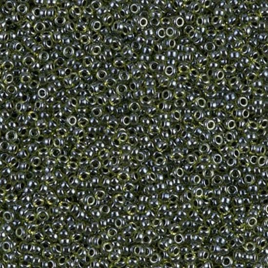 Picture of Miyuki Seed Beads 15/0 1816 Black Lined Chartreuse x10g