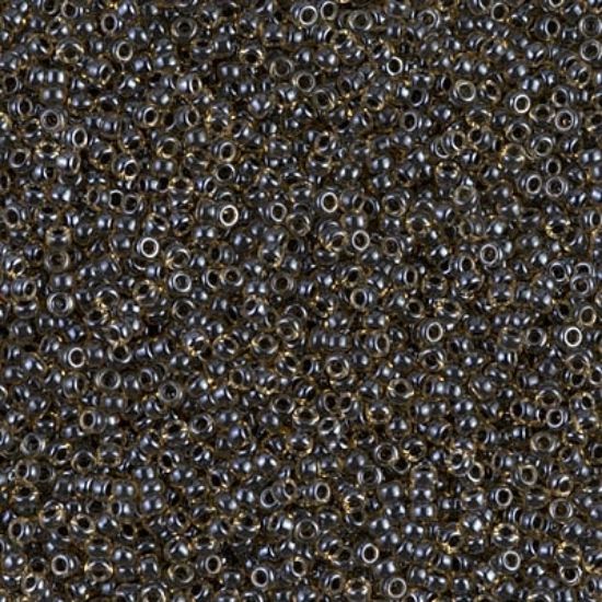 Picture of Miyuki Seed Beads 15/0 1840 Black Lined Topaz AB x10g