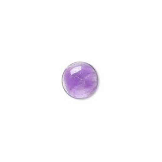 Picture of Cabochon Amethyst (natural) 12mm round x1