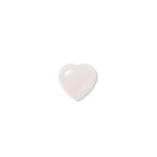 Picture of Cabochon rose quartz (natural) 10x10mm Heart x1