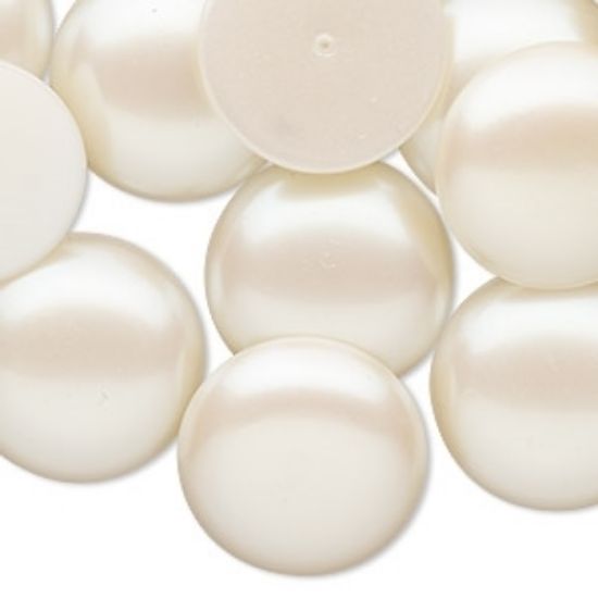 Picture of Vintage Japanese Cabochon 20mm Cream Pearl x1
