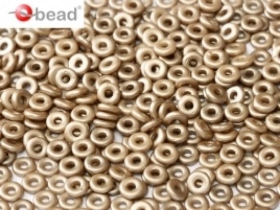 Picture of O Bead 4mm Pastel Light Brown x5g