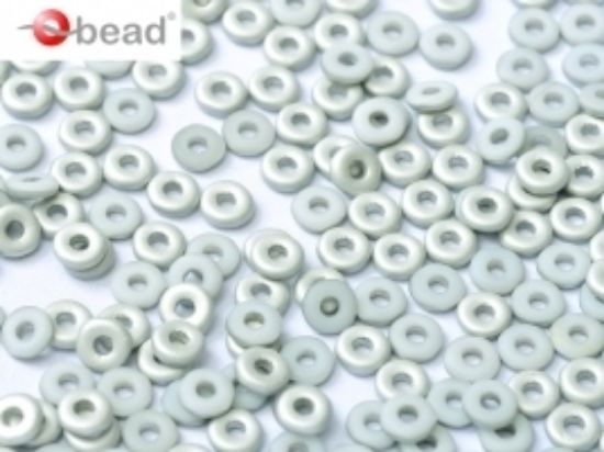 Picture of O Bead 4mm Chalk White Labrador Mat x5g