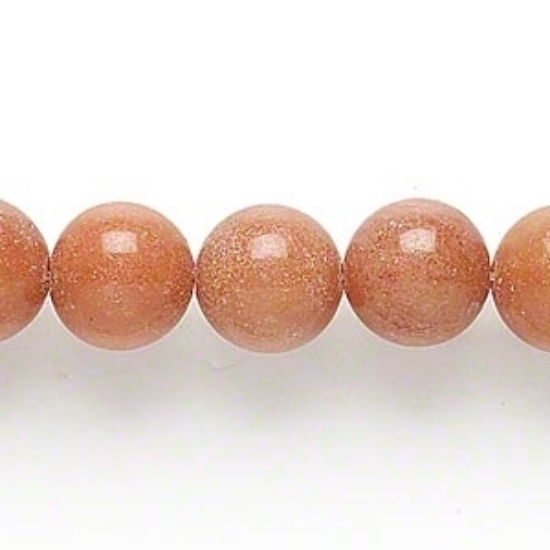 Picture of Aventurine bead 12mm round Red x38cm