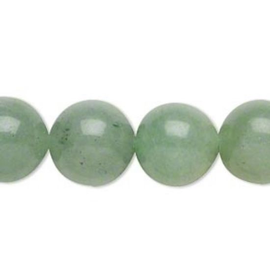 Picture of Aventurine (natural) Round bead 14mm Green x5
