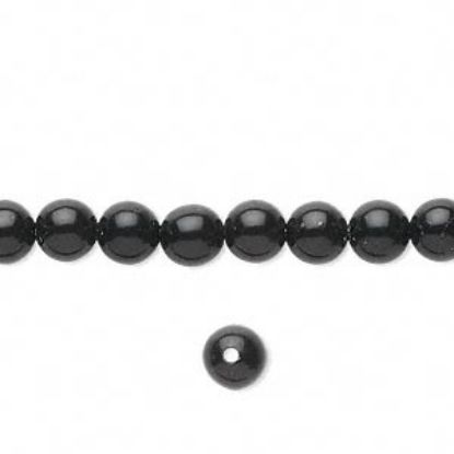 Afbeelding van Black Obsidian 6mm round x38cm