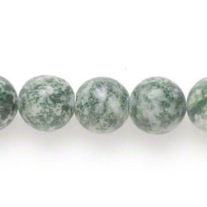 Afbeelding van Tree agate (natural) Round bead 12mm Green x13