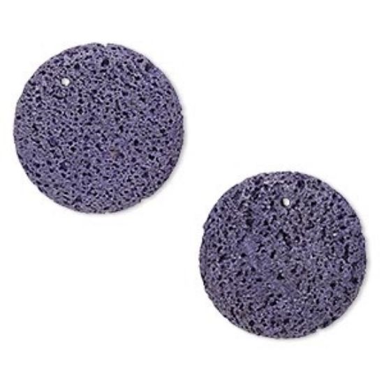 Picture of Lava violet 30 mm flat round x1