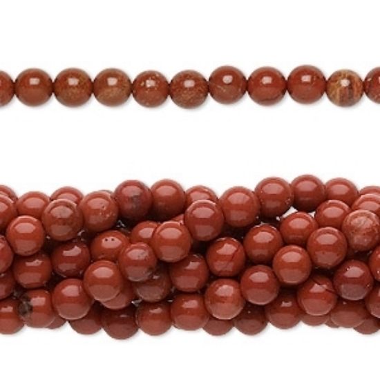 Picture of Red Jasper 4mm round x38cm