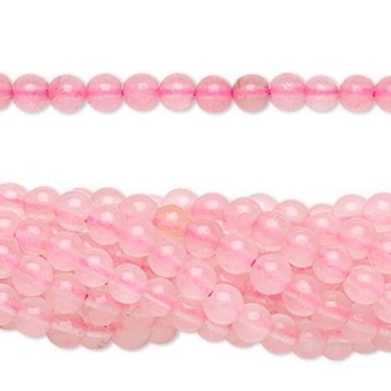 Picture of Rose Quartz bead 4mm round x20